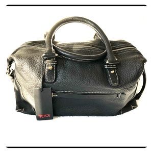 Tumi black leather satchel NWT style# 049604LD